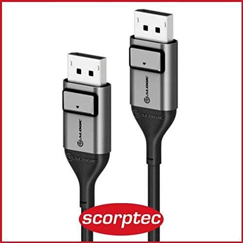 Kabelis Alogic DisplayPort – DisplayPort 2m sidabro (ULDP02- SGR)