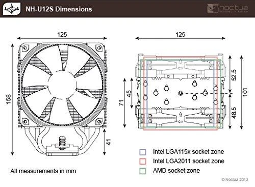 Noctua NH-U12S SE-AM4 procesoriaus aušintuvas - 120mm