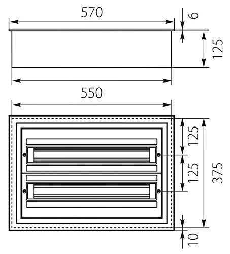 Elektro-Plast Moduliniai skirstomieji įrenginiai, 2x24, įleidžiami į žemę IP54 (DARP-48)