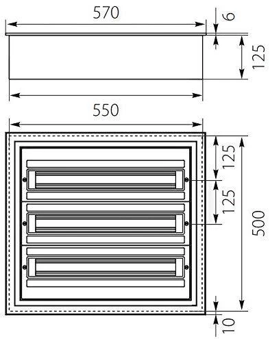Elektro Plast 9.324 Moduliniai skirstomieji įrenginiai 3x24, įleidžiami, IP54 DARP-72, aliuminio durys, balta 9.324