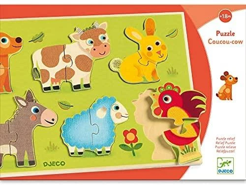 Djeco Mažųjų dėlionė - Coucou-cow ( DJ01259 )