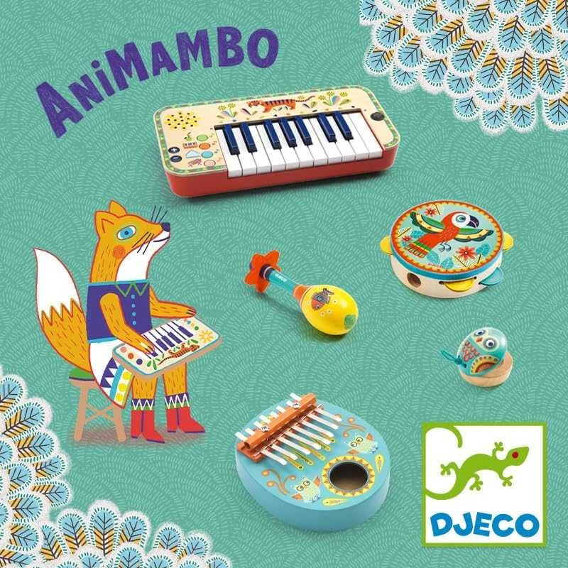 Djeco Rinkinys iš 3-jų muzikos instrumentų - Animambo ( DJ06016 )