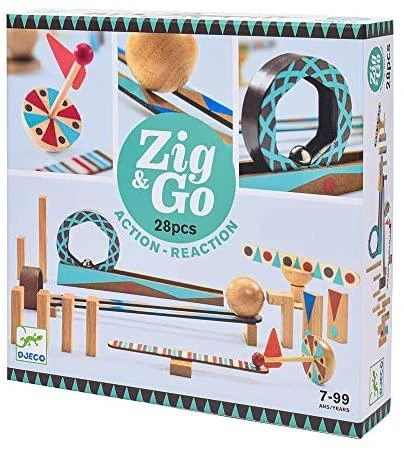 Djeco Statybos - Zig & Go - Riedame - 28 vnt ( DJ05640 )