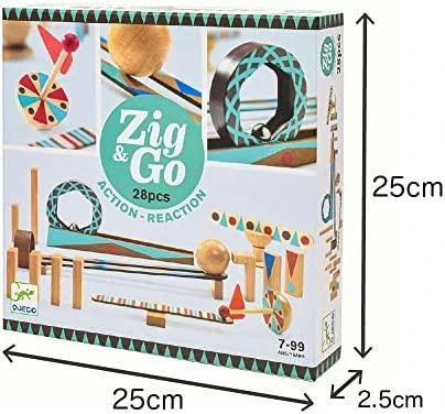 Djeco Statybos - Zig & Go - Riedame - 28 vnt ( DJ05640 )