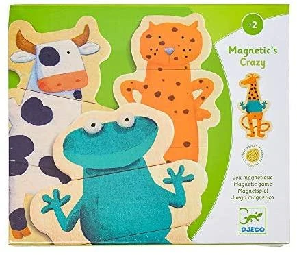 Magnetinis žaidimas - Linksmi gyvūnai Djeco DJ03111