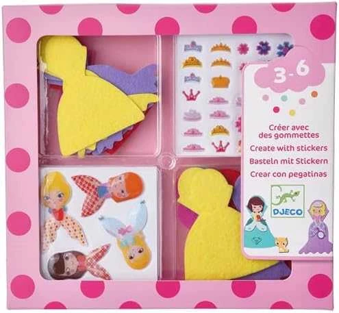 Djeco Kurkite su lipdukais - Myliu princeses ( DJ09053 )