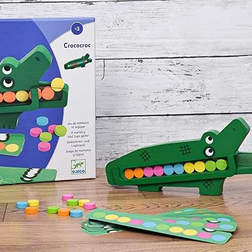 Djeco Edukacinis medinis žaidimas - Crococroc ( DJ01629 )