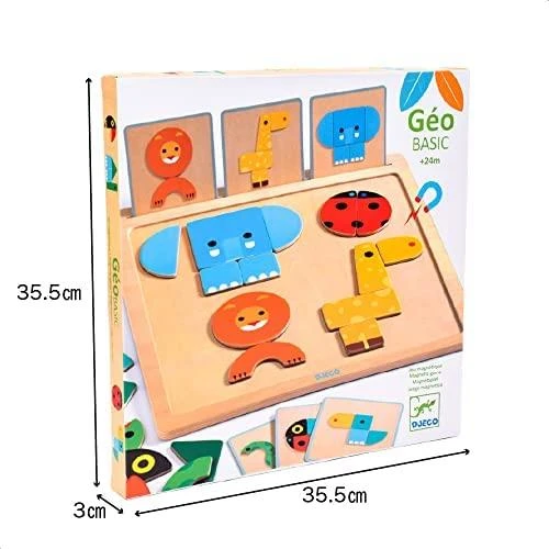 Djeco Magnetinis žaidimas - GeoBasic ( DJ06210 )