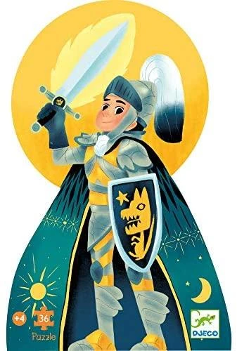 Djeco Siluetų dėlionė - Riteris (36 detalių) ( DJ07237 )
