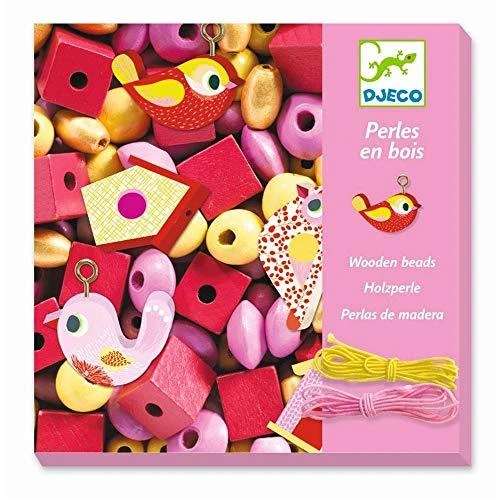 Djeco Mediniai karoliukai - Paukščiai ( DJ09809 )