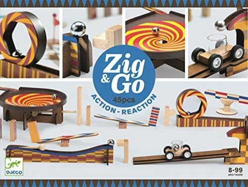 Djeco Statybos - Zig & Go - Pasivažinėjimas - 45 vnt ( DJ05643 )