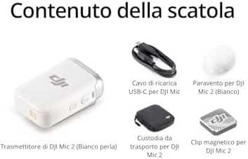 DJI Mic 2 Transmiteris, Baltas
