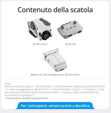 DJI Mini 4 Pro (DJI RC-N2) dronas