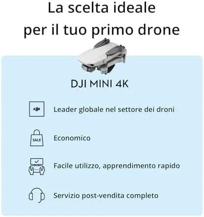 Dronas  DJI Mini 4K Fly More Combo su DJI  RC-N1C valdymo pultu