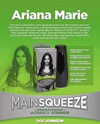 Doc Johnson Ariana Marie – ULTRASKYN pūlingas masturbatorius – vanilė