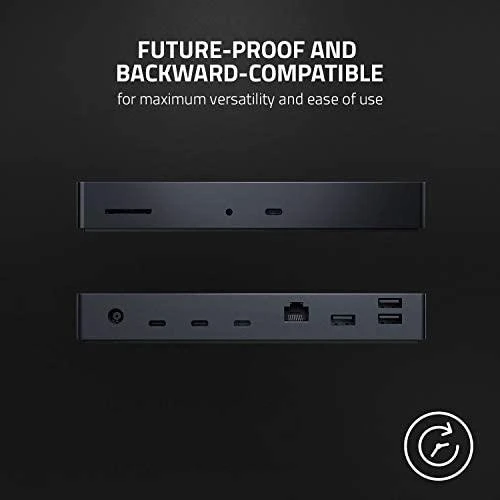 Jungčių stotelė Razer Thunderbolt™ 4 Dock Chroma, juodos spalvos