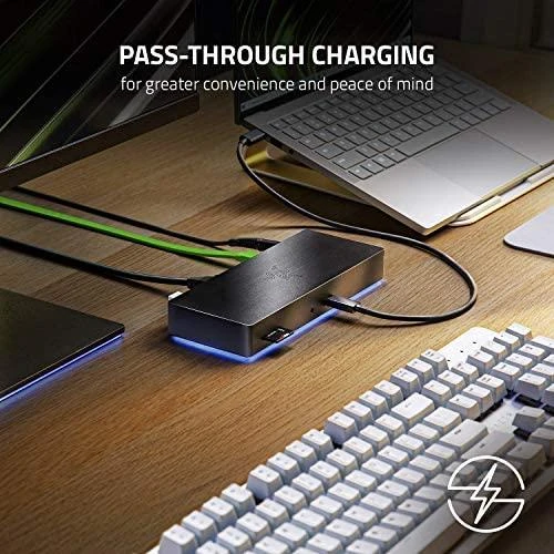 Jungčių stotelė Razer Thunderbolt™ 4 Dock Chroma, juodos spalvos