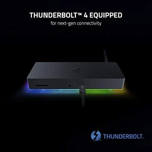 Jungčių stotelė Razer Thunderbolt™ 4 Dock Chroma, juodos spalvos