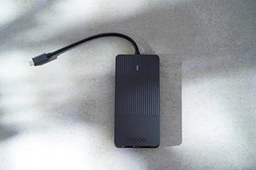 Stacja/replikator Rapoo Rapoo USB-C Multiport Adapteris 12-in-1, pilkas