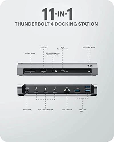 „Alogic Blaze Thunderbolt 4“ stotis / replikatorius (TB4D3TB)