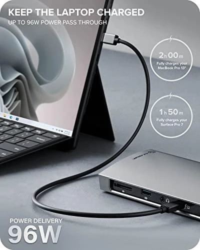 „Alogic Blaze Thunderbolt 4“ stotis / replikatorius (TB4D3TB)