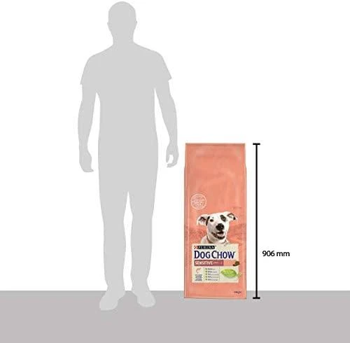 Purina DOG CHOW Sensitive With Salmon su lašiša 14kg