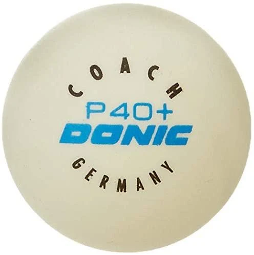 Stalo teniso kamuoliukai DONIC P40+ Coach 2žv. 6 vnt Baltas