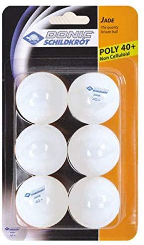 Ping teniso kamuoliukai Donic Jade 6 vnt balti