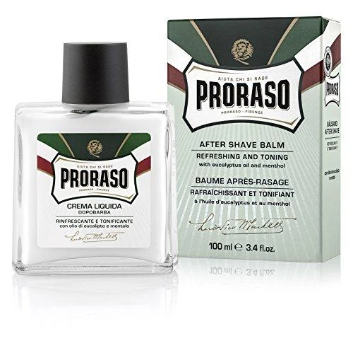 Proraso Žalias Line After Shave Balm Gaivinantis balzamas po skutimosi, 100 ml