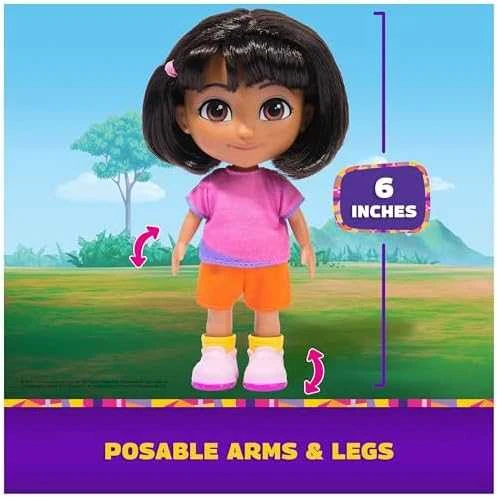 Spin Master DORA TYRINĖTOJĖ lėlė Kasdieninė paprasta Dora 15 cm