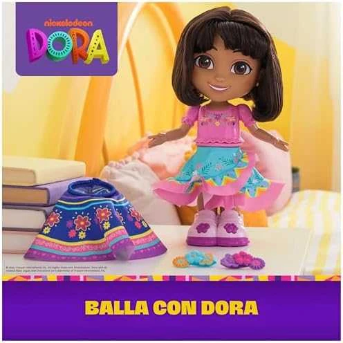 Interaktyvi lėlė tyrinėtoja Dora 30 cm 10+ garsų Šoki su manimi