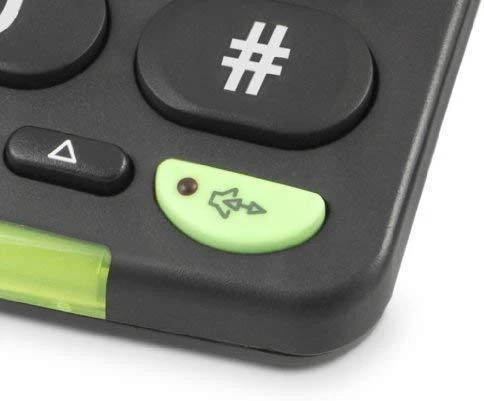 Doro PhoneEasy 312cs telefonas su dideliu mygtuku, juodas