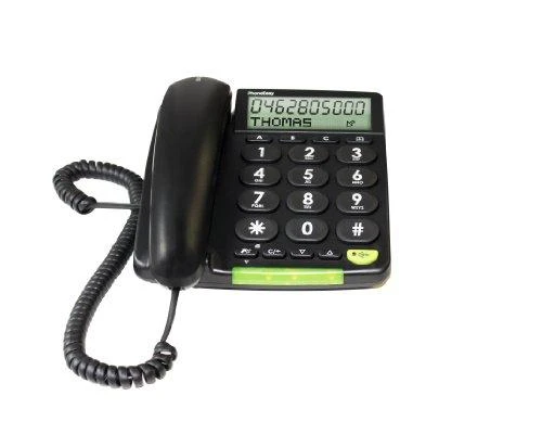 Doro PhoneEasy 312cs telefonas su dideliu mygtuku, juodas