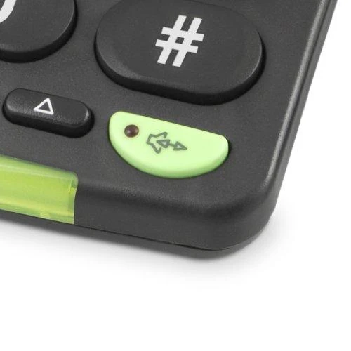 Doro PhoneEasy 312cs telefonas su dideliu mygtuku, juodas