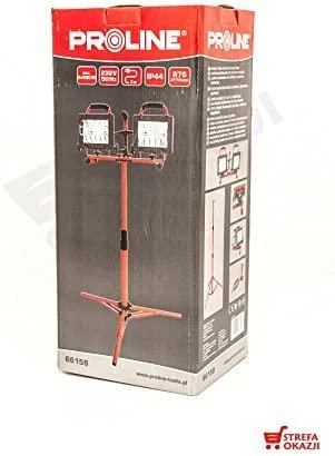 Podwójna Dviguba halogeninė lempa, trikojis, nešiojama, 2x500w, CE Proline