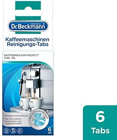 Dr_Beckmann Tabletės Dr. Beckmann, kavos aparatui valyti, 6 vnt.