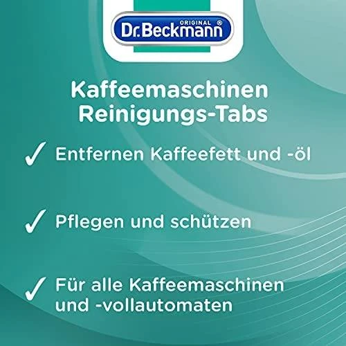 Dr_Beckmann Tabletės Dr. Beckmann, kavos aparatui valyti, 6 vnt.