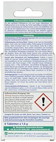 Dr_Beckmann Tabletės Dr. Beckmann, kavos aparatui valyti, 6 vnt.