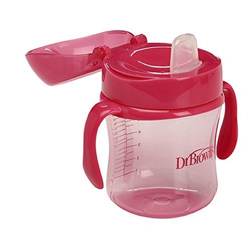 DR.BROWN'S "Dr. Bronw`s" minkštas snapelis pereinamajam puodeliui +6m 180ml