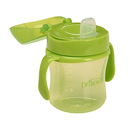 DR.BROWN'S "Dr. Bronw`s" minkštas snapelis pereinamajam puodeliui +6m 180ml