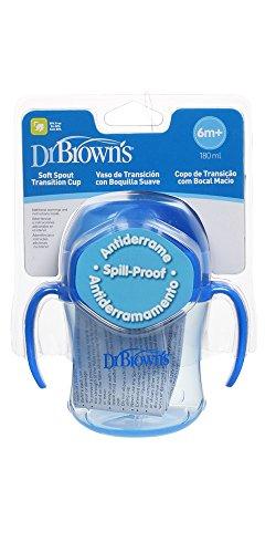 DR.BROWN'S "Dr. Bronw`s" minkštas snapelis pereinamajam puodeliui +6m 180ml