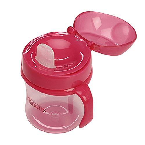 DR.BROWN'S "Dr. Bronw`s" minkštas snapelis pereinamajam puodeliui +6m 180ml
