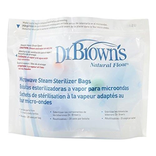 DR. BROWN'S sterilizavimo maišeliai mikrobangų krosnelei, 5 vnt.