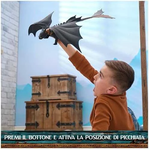 Spin Master DRAGONS Interaktyvus plazma šaudantis slibinas Nakties Įniršis