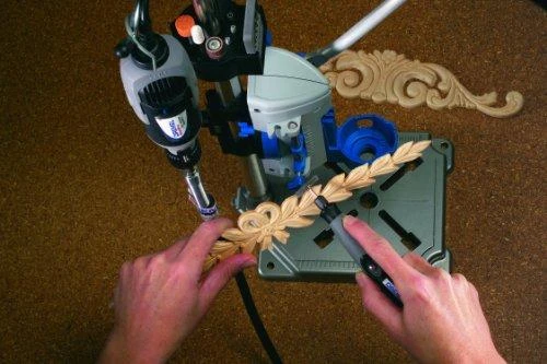 Dremel grąžto preso ir įrankių laikiklio įrenginys