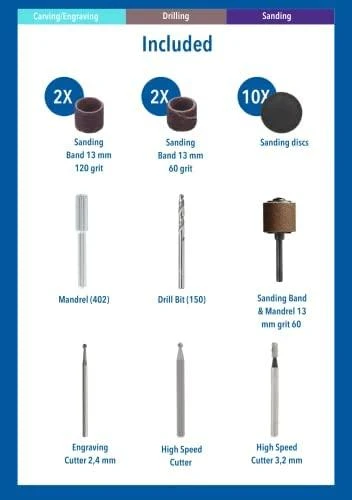 Dremel Bosch 681 20 dalių komplektas Woodworking