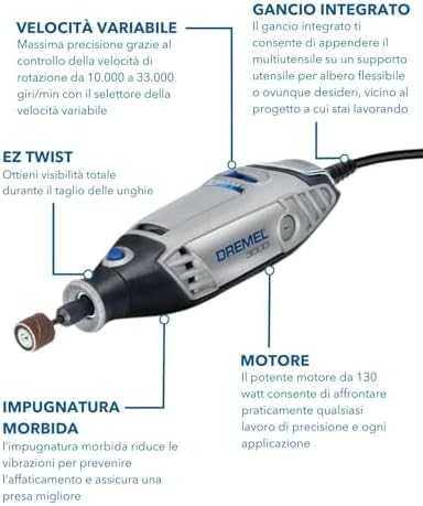 DREMEL 3000 serijos rotacinis įrankis + 15 priedų