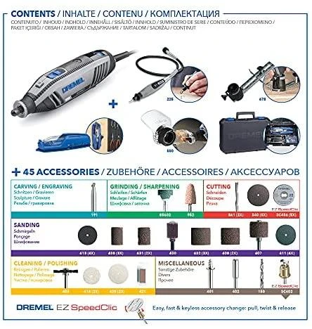 Daugiafunkcinis įrankis Dremel 4250-3/45 su 45 priedais