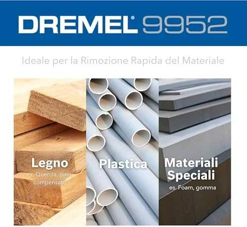 Dremel Bosch 9952DM Grūd. nerūdijan. plien. freza,D=6,35mm,1vt