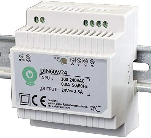 Mpl Power Elektro Oem Maitinimo šaltinis DIN60W24 montuojamas ant DIN bėgio 24V 2.5A 60W